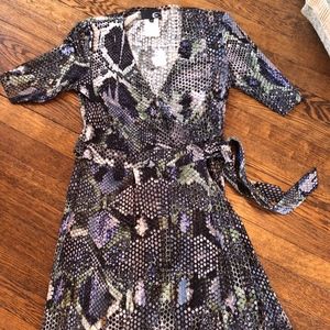 Just Cavalli Roberto Wrap Dress Snake 40 2 small
